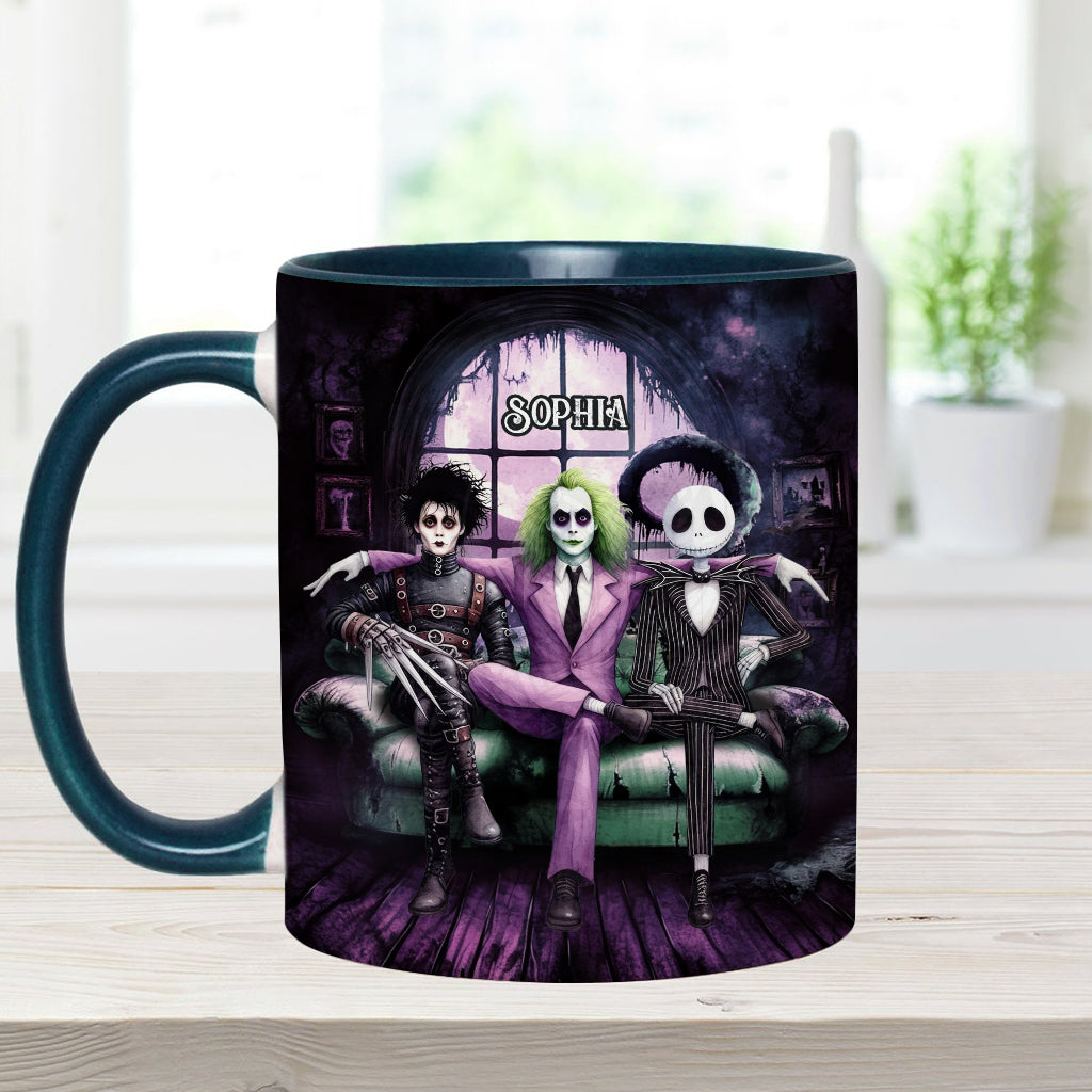 Personalized Accent Mug with Custom Name for Halloween Gift Accent Mug GradoCreations