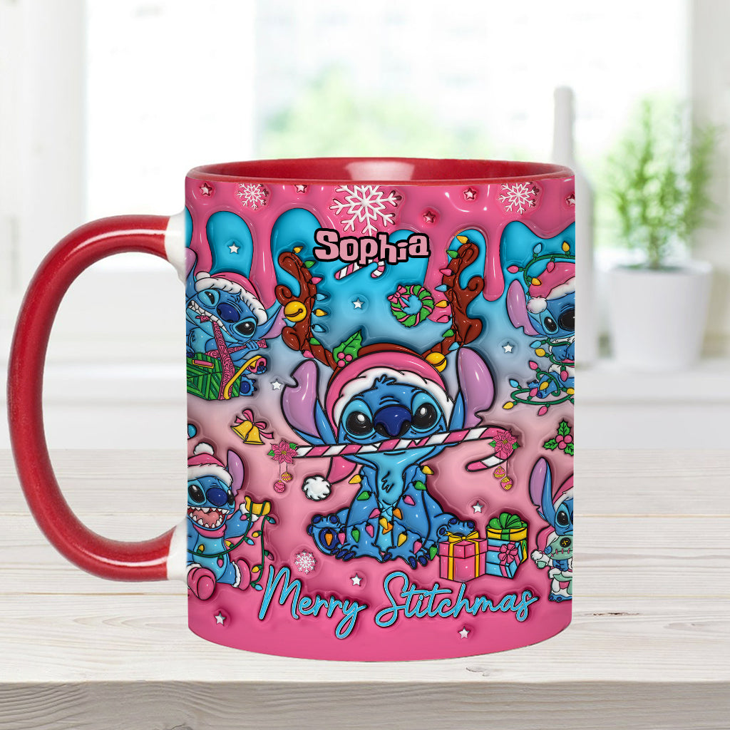 Personalized Ohana Accent Mug Christmas Gift for Mom Accent Mug GradoCreations