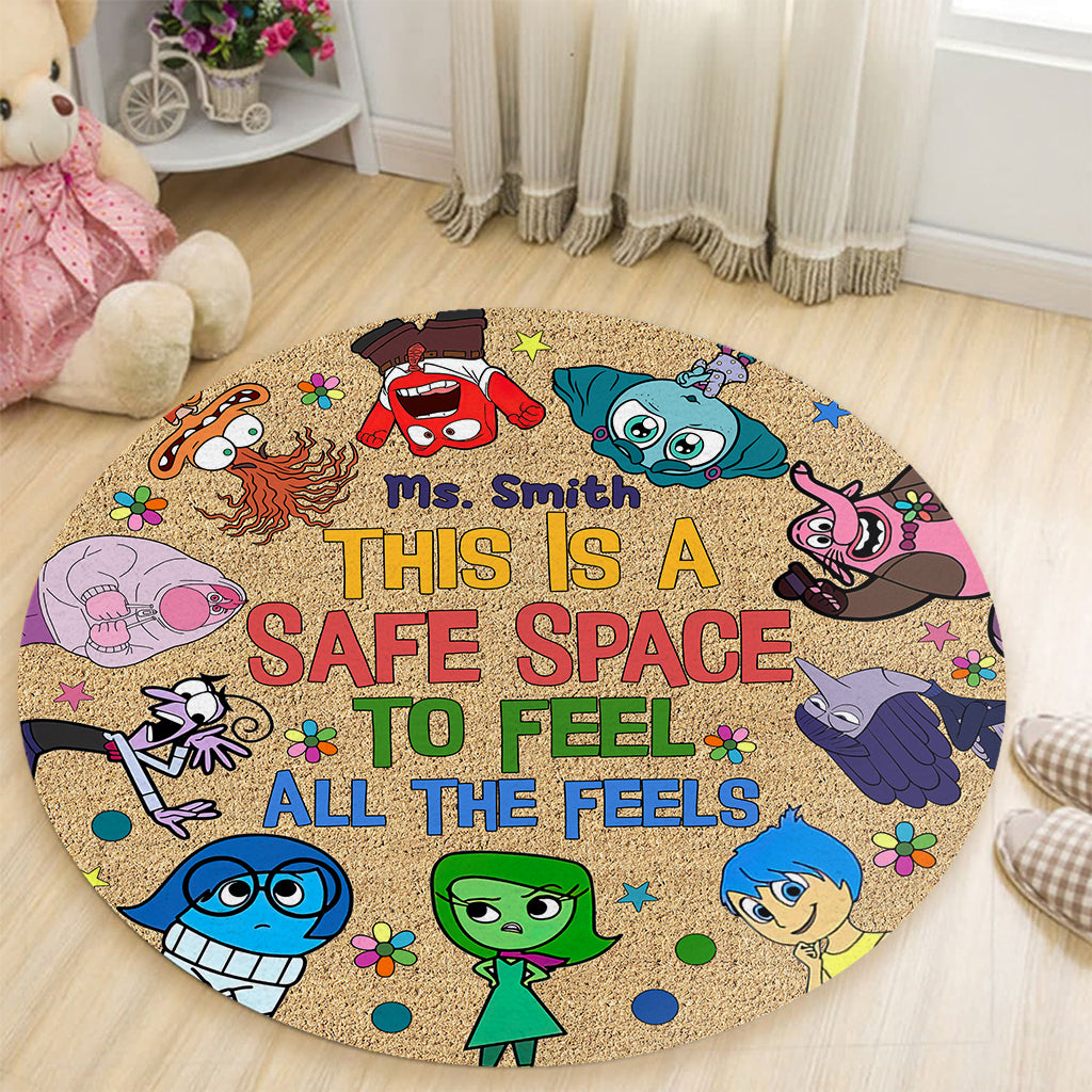 Personalized Autism Awareness Round Rug Gift for Teachers Round Rug GradoCreations