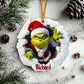 Personalized Grinch Christmas Ornament Custom Name Gift Ornament GradoCreations