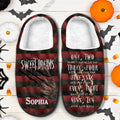 Personalized Sweet Dreams Slippers Custom Name Cozy Gift Slippers GradoCreations