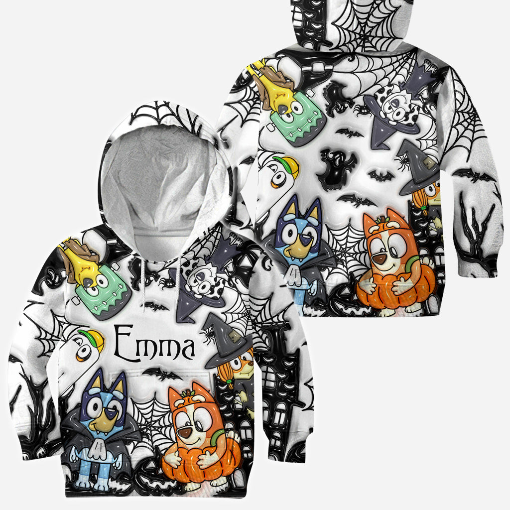 Personalized Halloween All-Over Shirt Custom Name Gift for Kids All Over Shirt GradoCreations