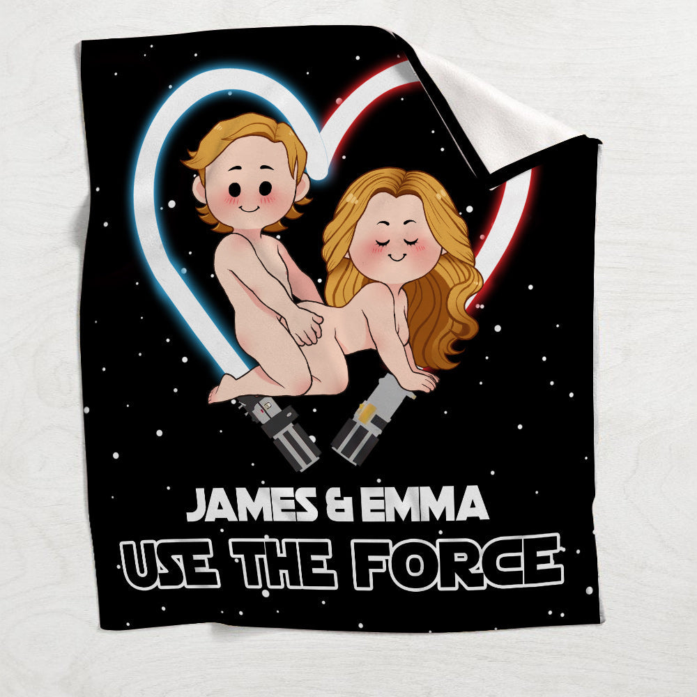 Personalized The Force Blanket Custom Name Romantic Gift Blanket GradoCreations