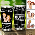Personalized Best Butt In The Galaxy Tumbler for Couples Tumbler GradoCreations