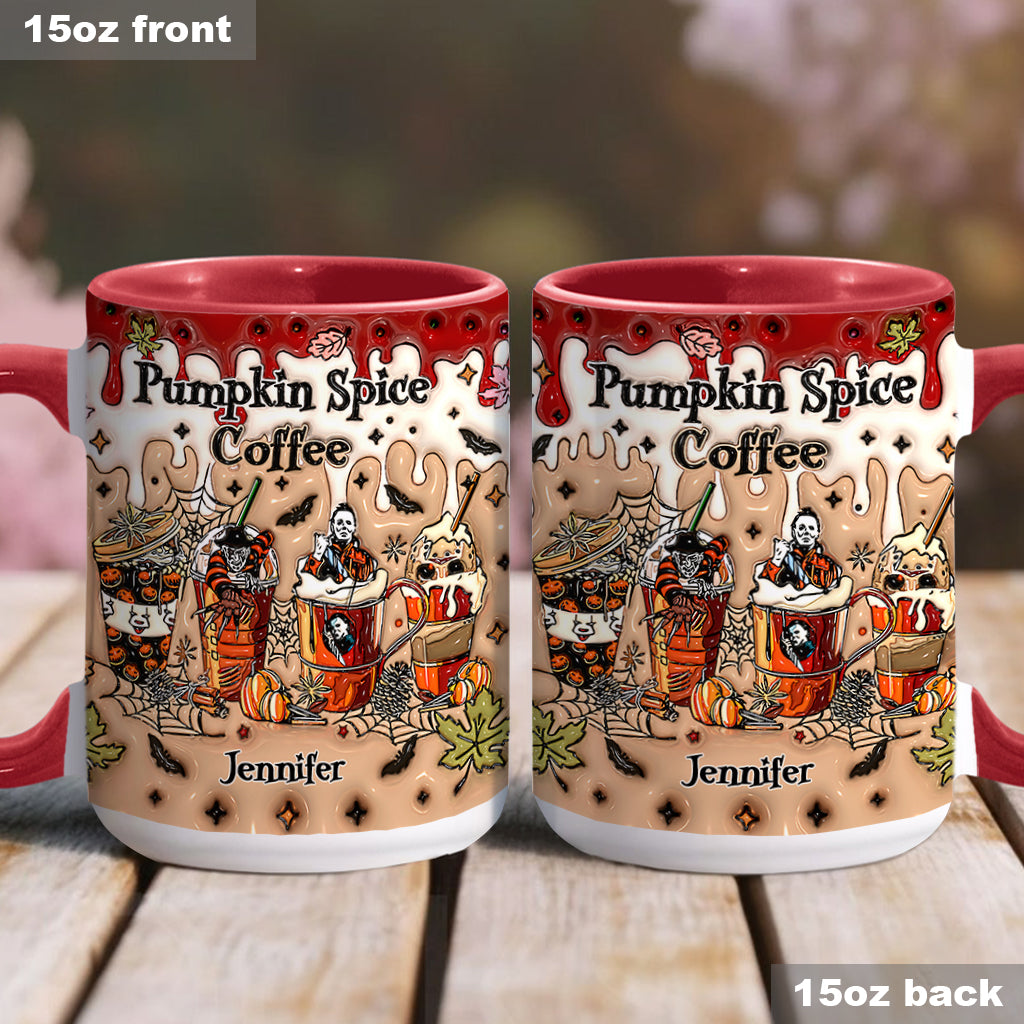 Personalized Pumpkin Spice Latte Accent Mug Custom Name Gift Accent Mug GradoCreations