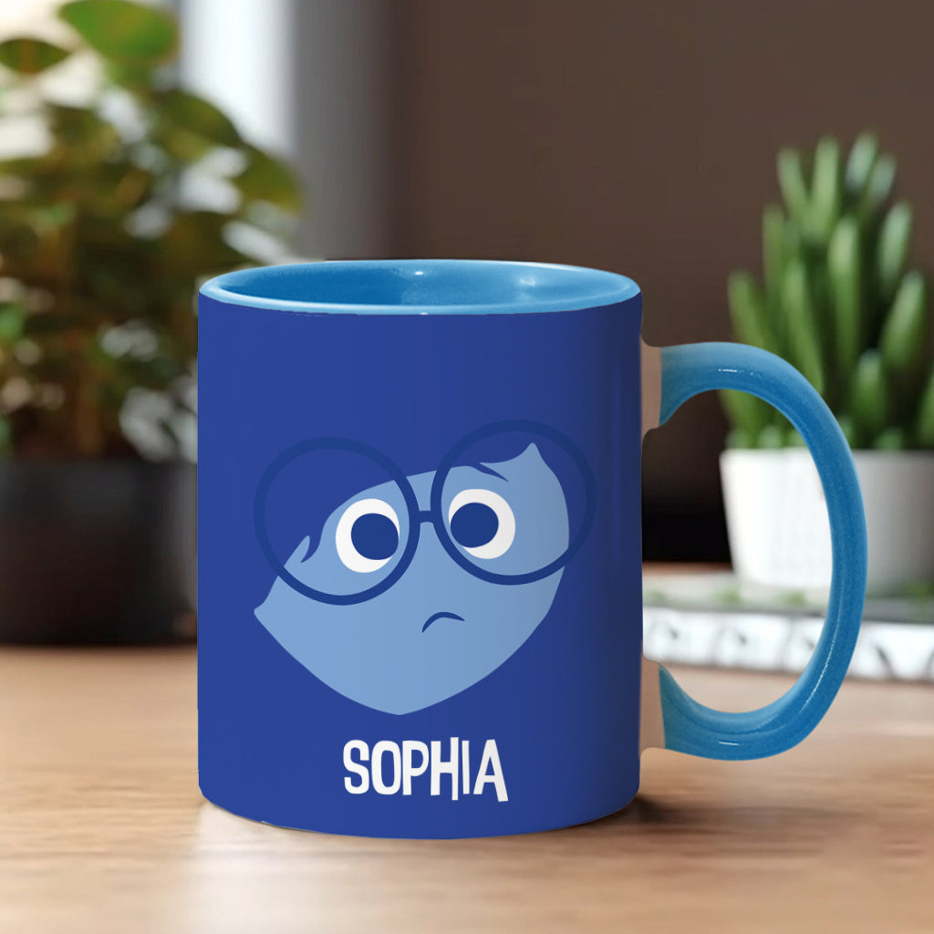 Personalized Two-Tone Accent Mug Custom Name Gift Accent Mug GradoCreations