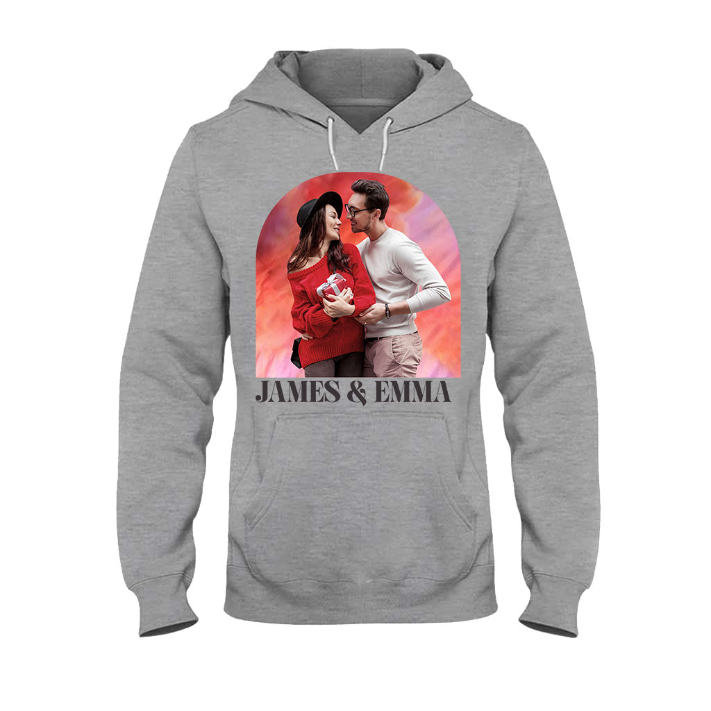 Personalized Couple T-shirt & Hoodie Custom Names Gift for Valentine’s Day T-shirt & Hoodie GradoCreations