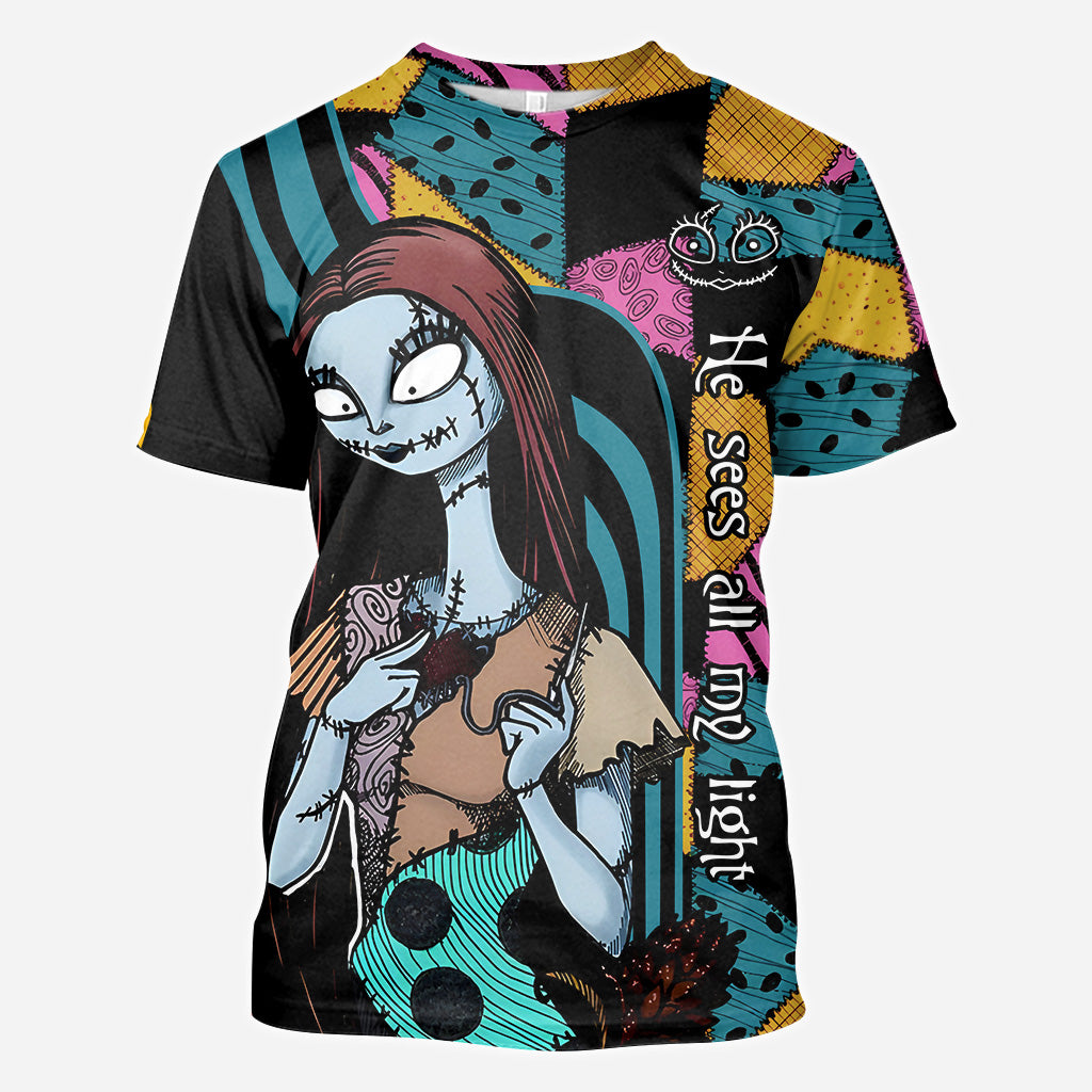 Personalized Nightmare Before Christmas All Over Shirt Custom Name Gift All Over Shirt GradoCreations