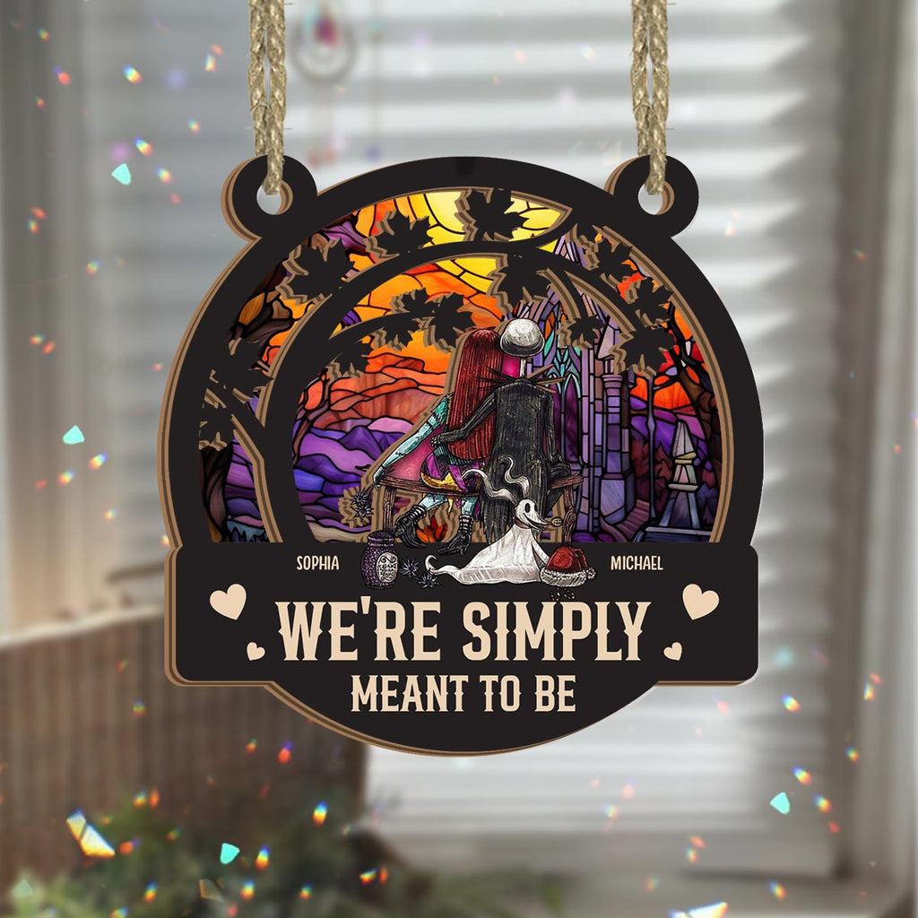 Personalized Nightmare Suncatcher Gift for Halloween or Wedding Suncatcher GradoCreations