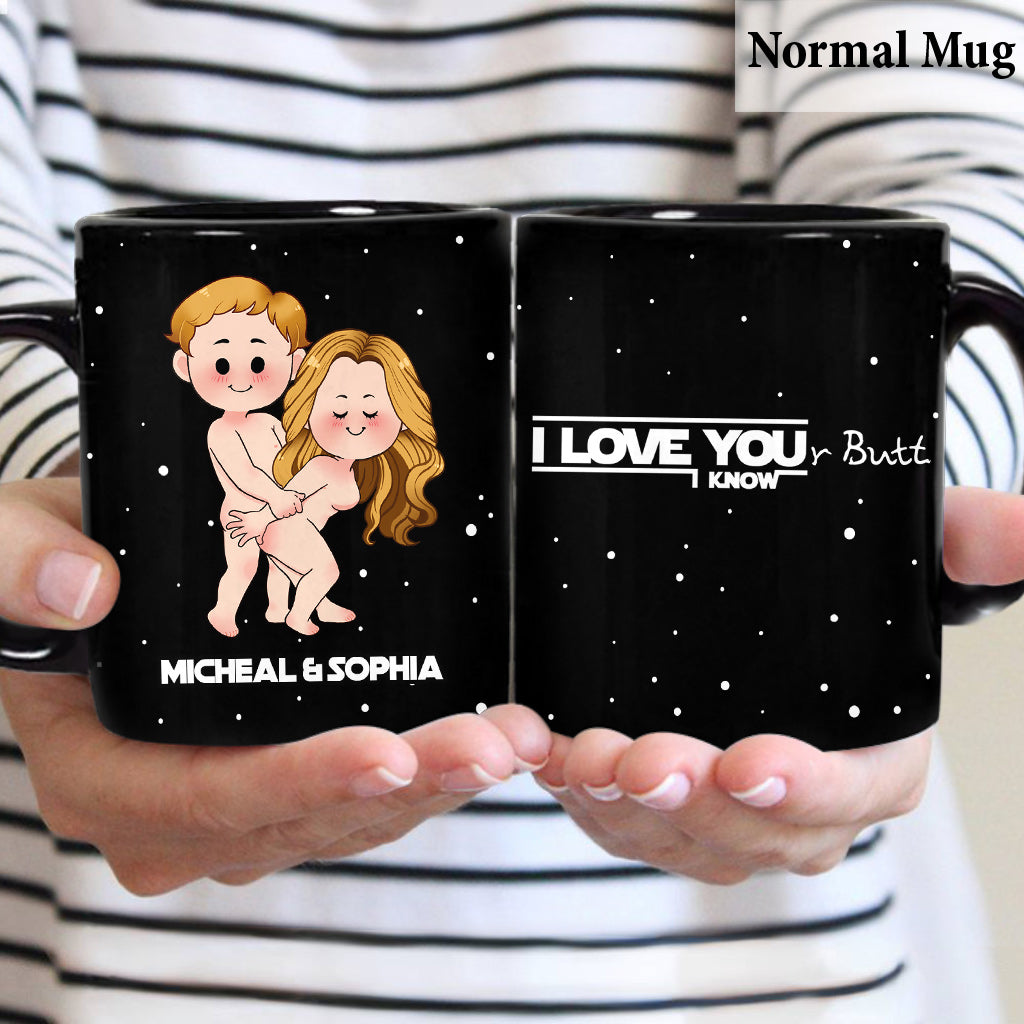 Personalized Black Coffee Mug Custom Couple Names Gift Idea Mug GradoCreations