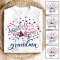 Personalized Firework Mouse T-shirt & Hoodie for Family | 4th of July Gift T-shirt & Hoodie GradoCreations