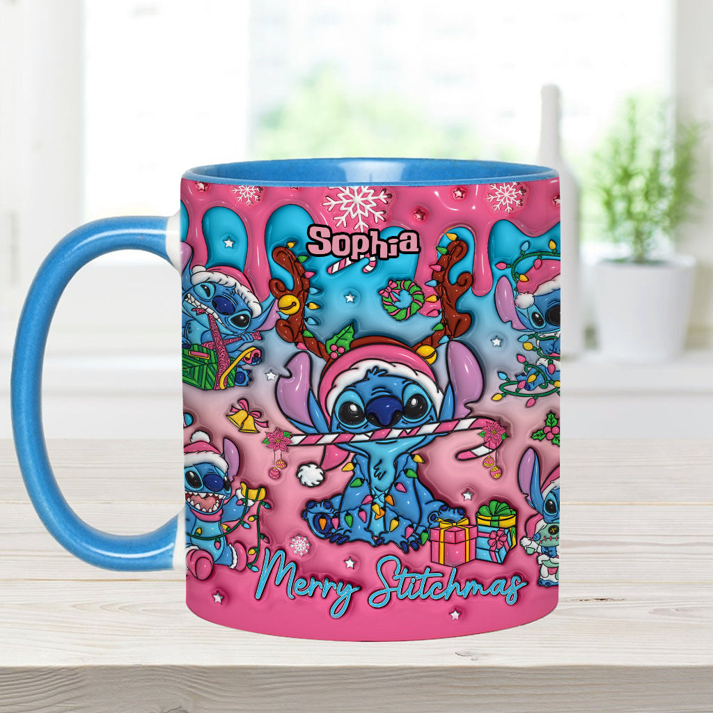Personalized Ohana Accent Mug Christmas Gift for Mom Accent Mug GradoCreations