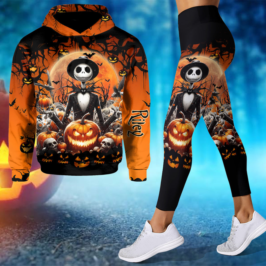 Halloween Personalized Hoodie and Leggings Set for Adults Hoodie & Leggings GradoCreations