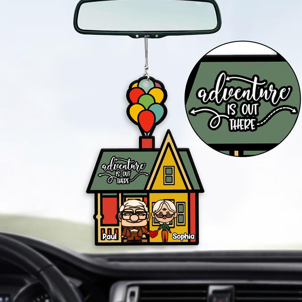 Personalized Adventure Car Ornament Custom Couple Gift for Christmas Car Ornament GradoCreations