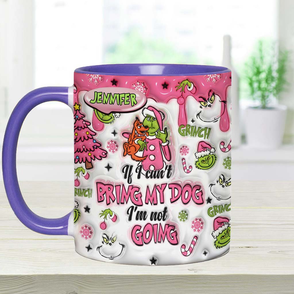 Personalized Grinch Accent Mug Custom Name Gift for Dog Lovers Accent Mug GradoCreations