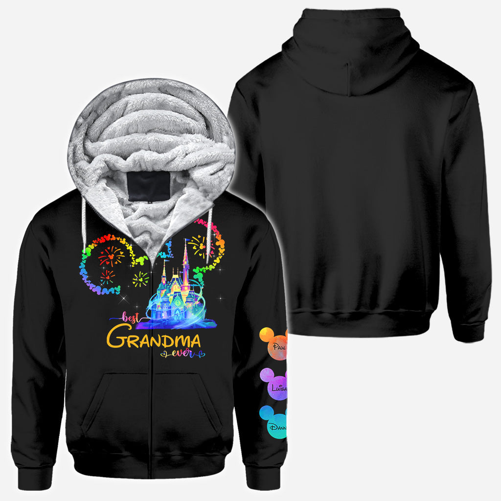 Personalized Colorful Mouse Ear All Over Shirt Gift for Grandma All Over Shirt GradoCreations