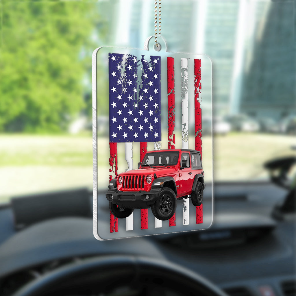 Personalized Acrylic Car Ornament Custom Design Gift Idea One-sided Car Ornament GradoCreations
