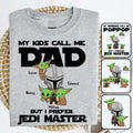 Personalized Jedi Master T-shirt & Hoodie Gift for Dad T-shirt & Hoodie GradoCreations