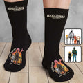 Personalized Best Dad Ever Socks Custom Name Gift for Dad Socks GradoCreations