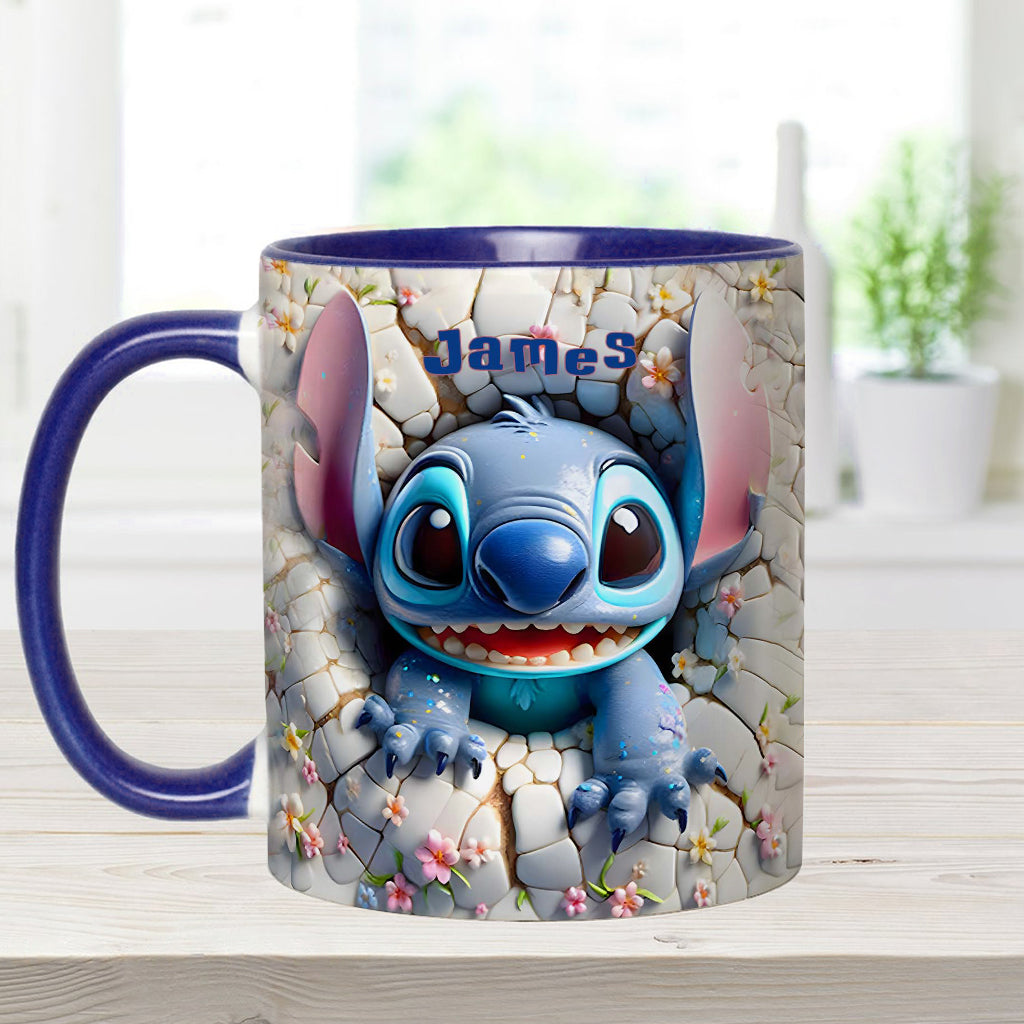 Personalized Ohana Accent Mug Custom Name Gift for Kids Accent Mug GradoCreations