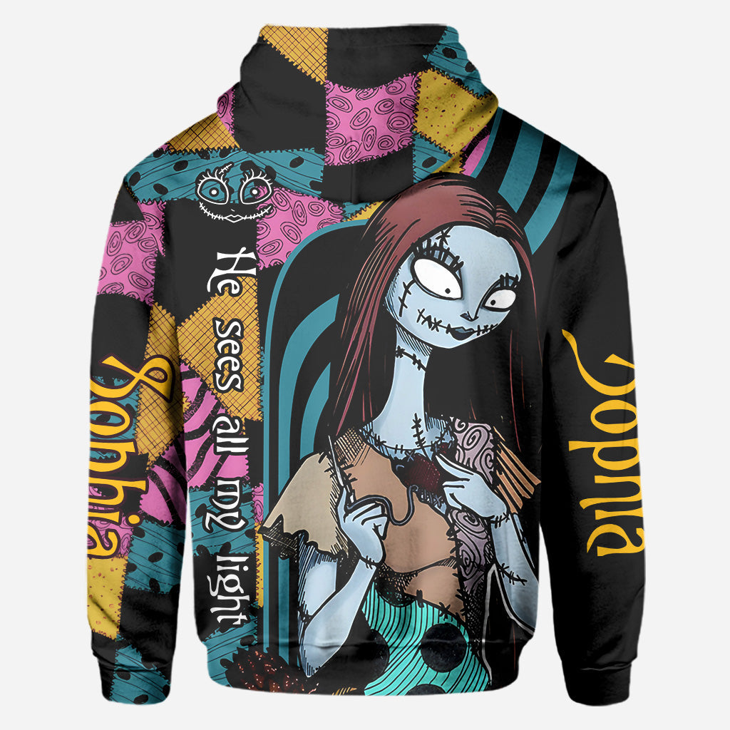 Personalized Nightmare Before Christmas All Over Shirt Custom Name Gift All Over Shirt GradoCreations