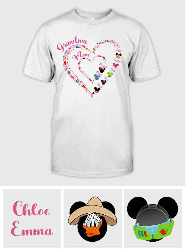Personalized Grandma Mouse T-shirt & Hoodie Gift for Mother's Day T-shirt & Hoodie GradoCreations