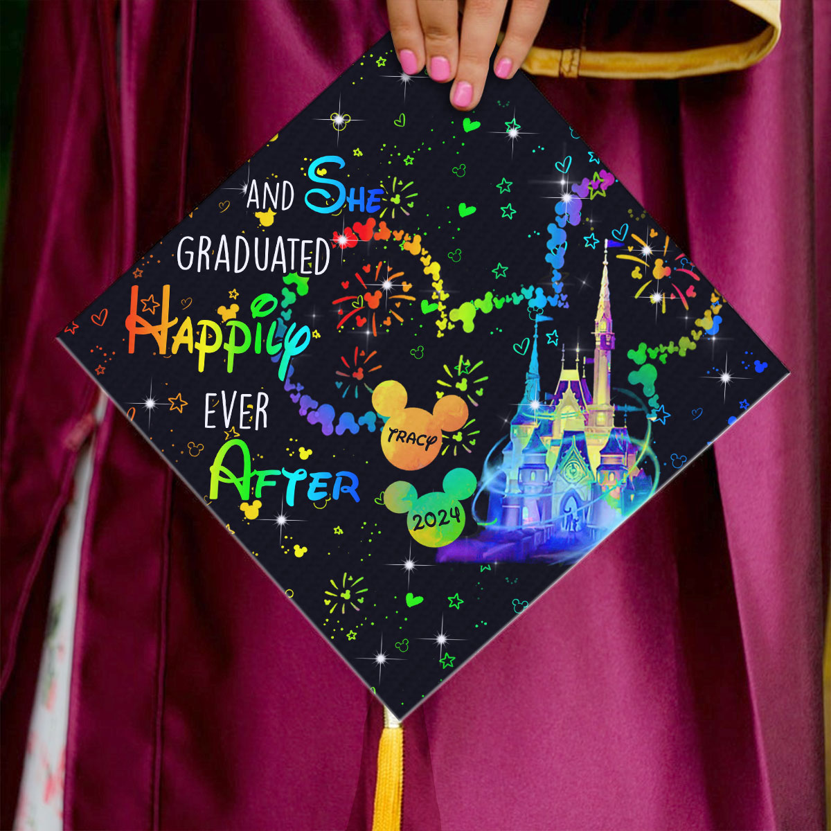 Personalized Graduation Cap Topper Custom Design Gift for Her Cap Topper GradoCreations