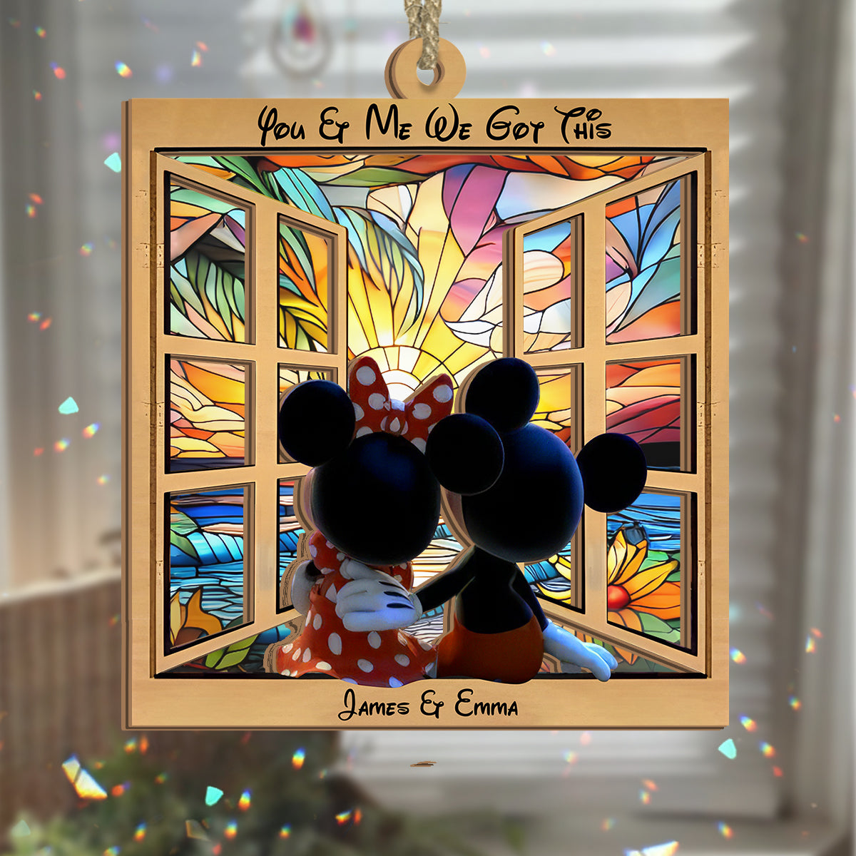 Personalized You & Me We Got This Suncatcher Gift for Couples Suncatcher GradoCreations