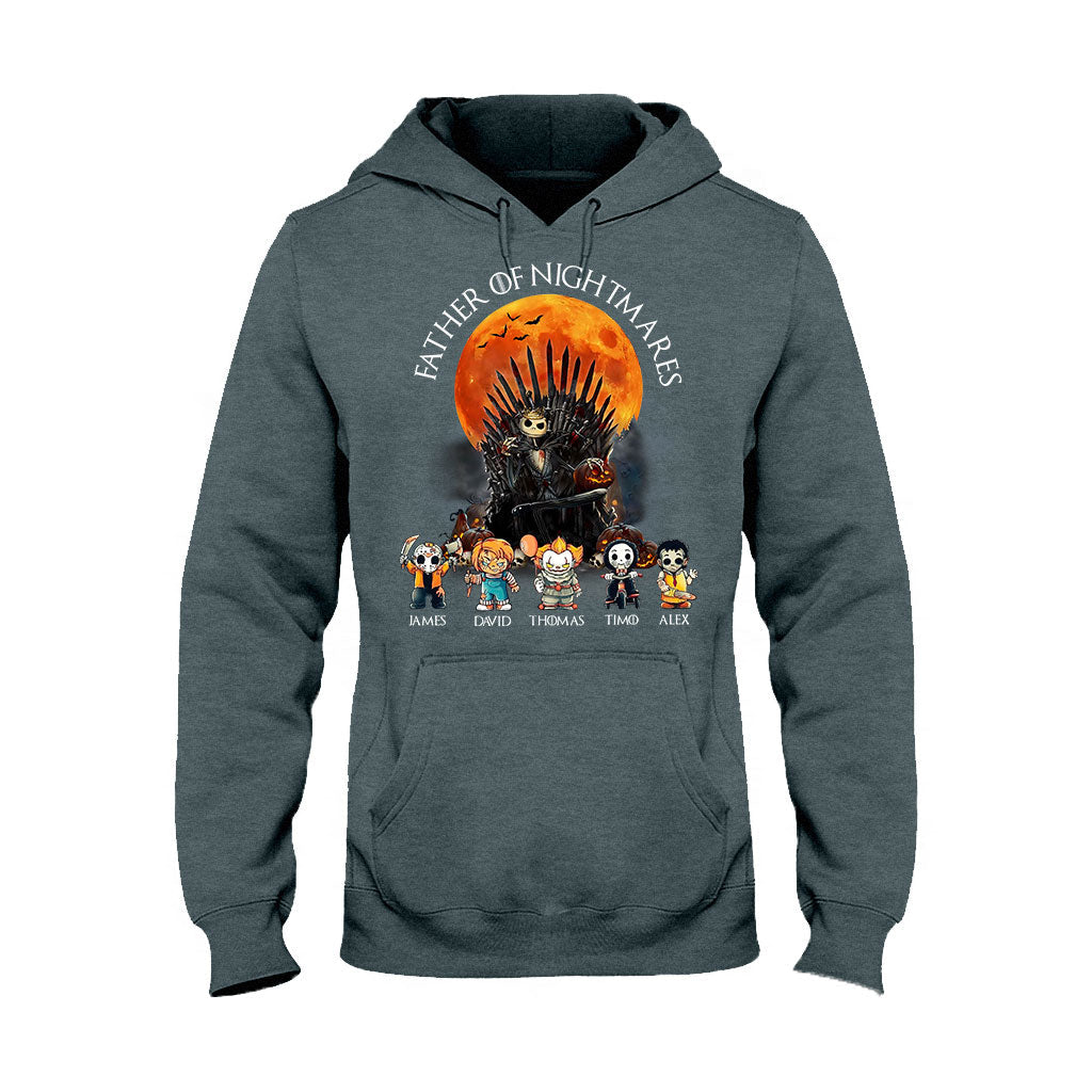 Personalized Father T-Shirt and Hoodie with 4 Character Design T-shirt & Hoodie GradoCreations