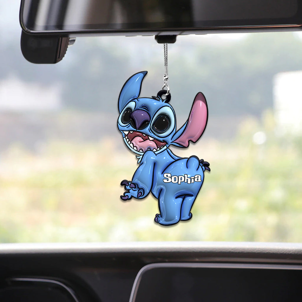 Personalized Ohana Car Ornament Custom Name Gift for Family Car Ornament GradoCreations