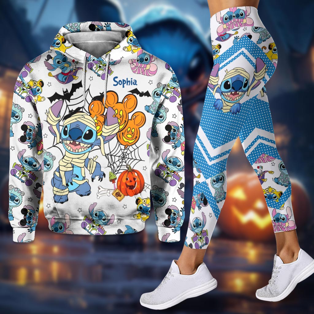 Personalized Ohana Hoodie and Leggings Set for Kids | Custom Name Hoodie & Leggings GradoCreations