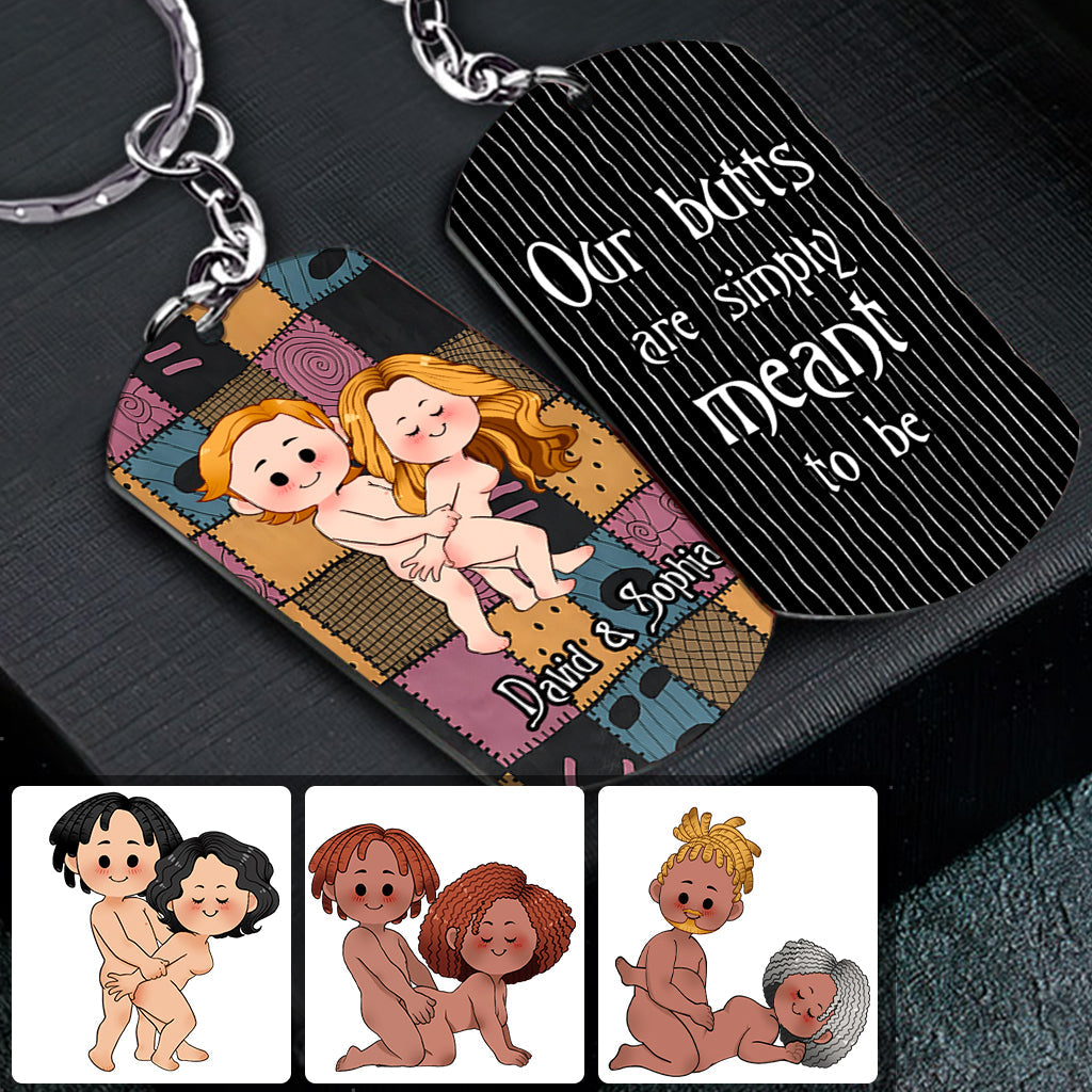 Personalized Stainless Steel Keychain Unique Couple Gift Custom Name for Anniversary Stainless Steel Keychain GradoCreations