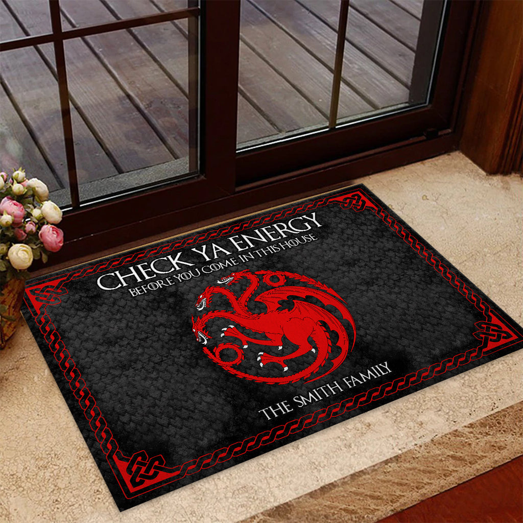 Personalized Game Of Thrones Doormat Custom Family Name Doormat GradoCreations