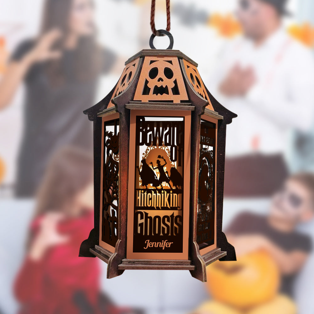 Personalized Laser Cut Wooden Lantern Gift for Halloween Laser Cut Lantern GradoCreations