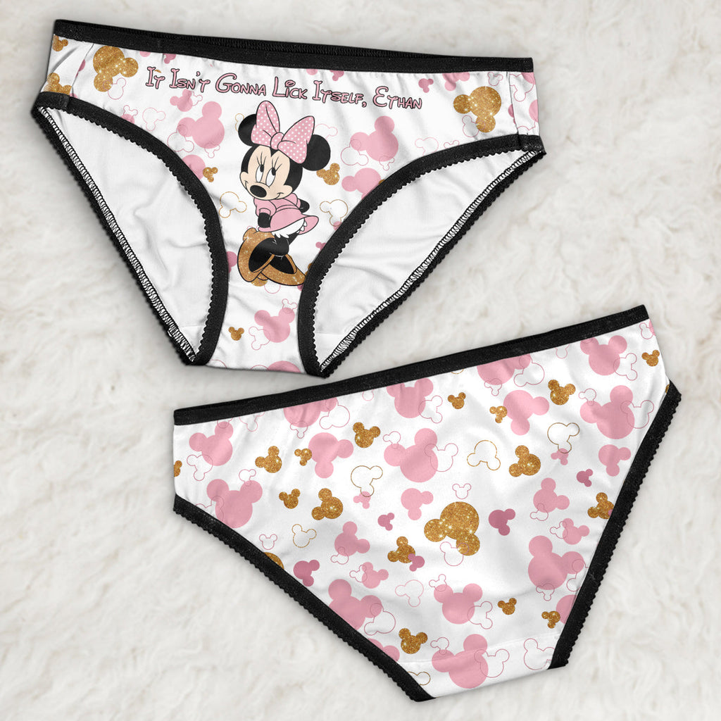 Personalized Women's Briefs with Lace Border and Design Lace Border Women Briefs GradoCreations