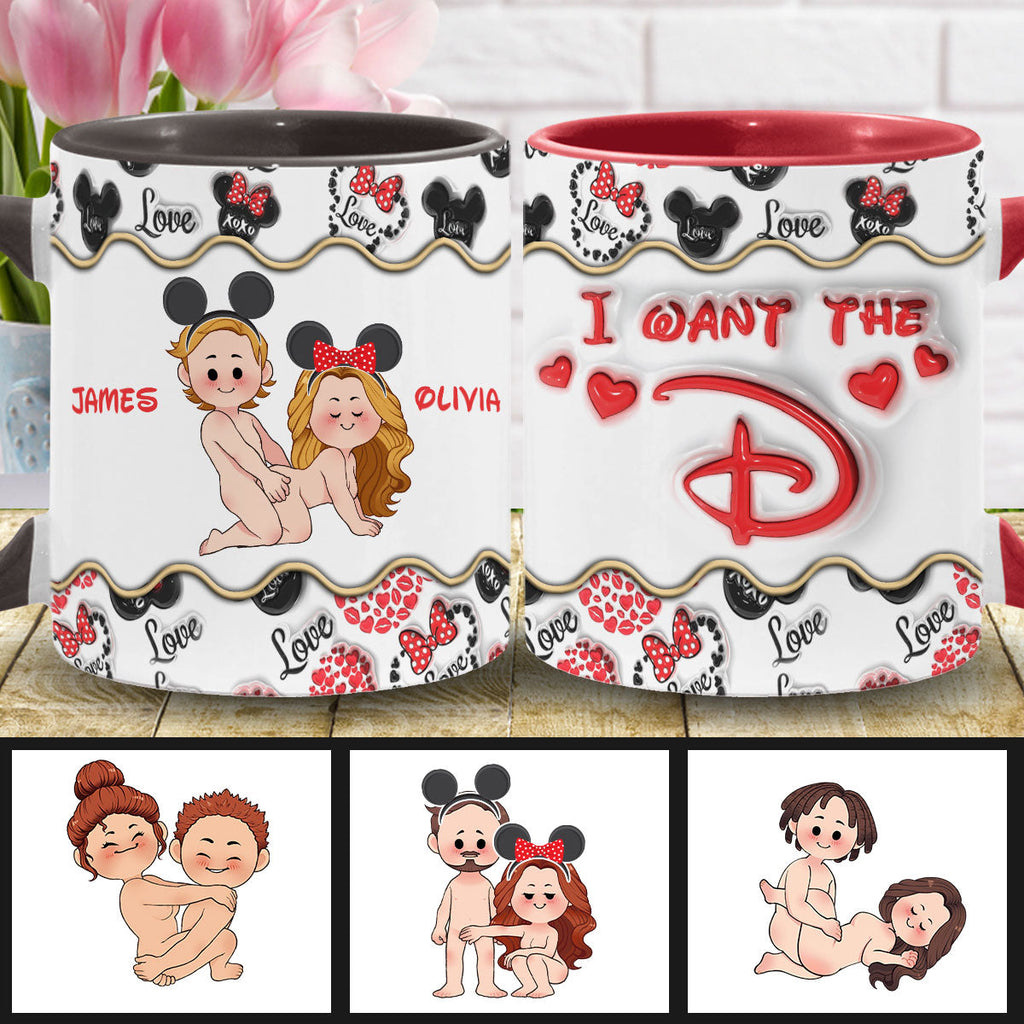 Personalized Accent Mug with Custom Name for Valentine's Day Gift Accent Mug GradoCreations
