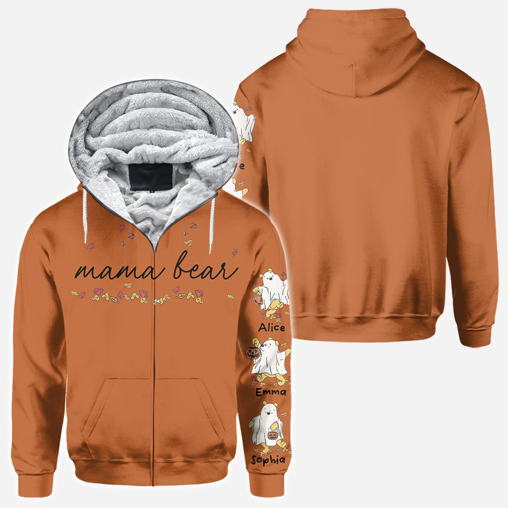 Personalized Mama Bear All Over Shirt for Mom with Custom Names All Over Shirt GradoCreations