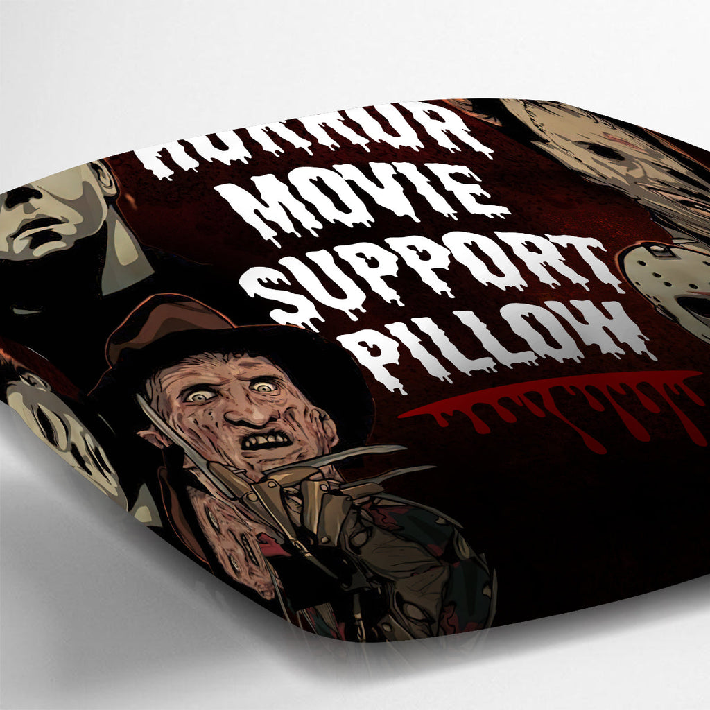 Personalized Horror Movie Support Pillow Custom Name Gift Throw Pillow GradoCreations