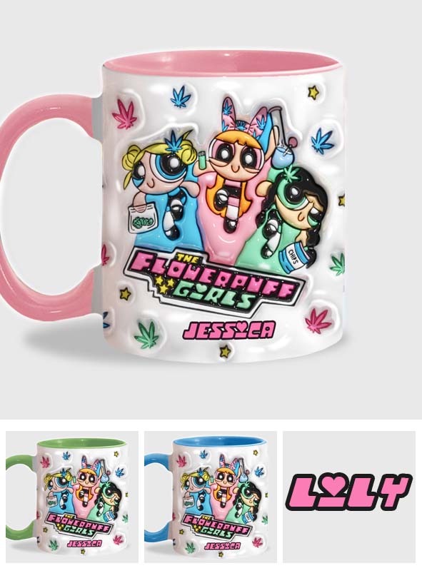 Personalized Weed Accent Mug Custom Name Gift for Her Accent Mug GradoCreations