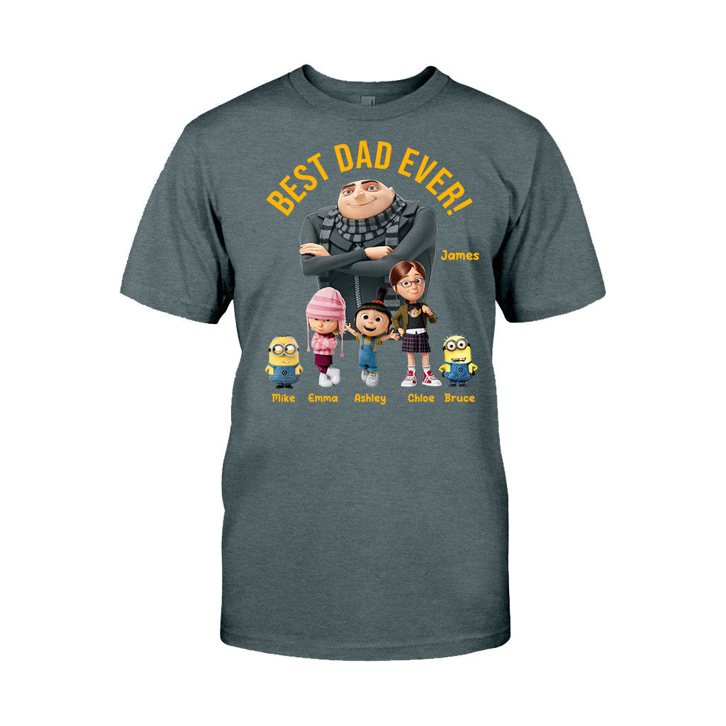 Personalized Best Dad Ever T-shirt & Hoodie Gift for Father's Day T-shirt & Hoodie GradoCreations
