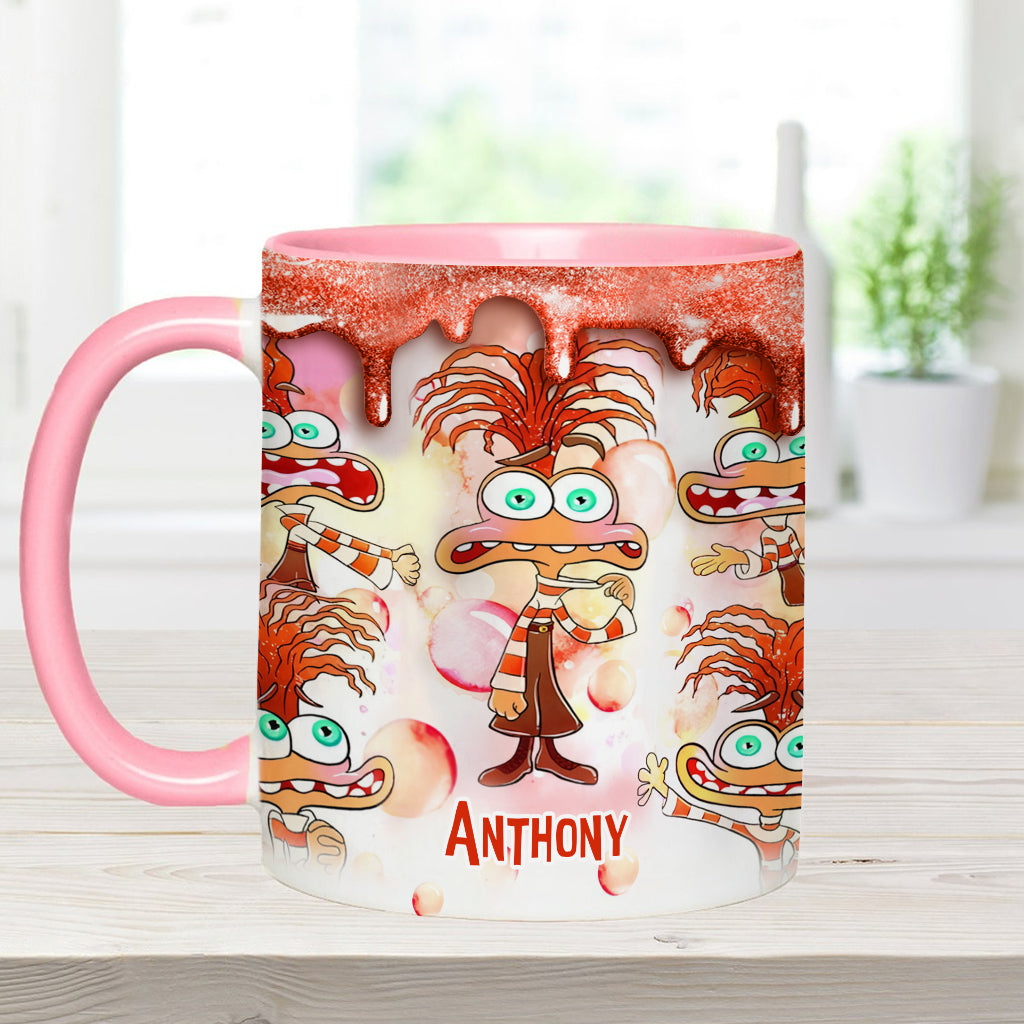 Personalized Two-Tone Accent Mug Custom Name Gift Accent Mug GradoCreations