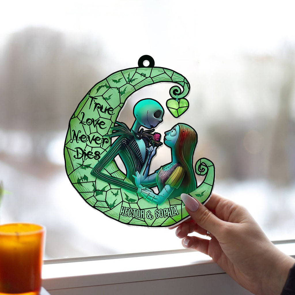 Personalized Nightmare Suncatcher Ornament Unique Gift for Couples Window Hanging Suncatcher Ornament GradoCreations
