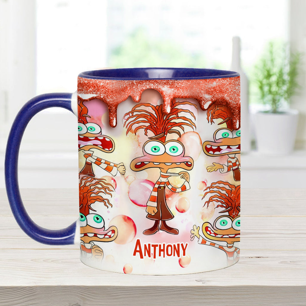 Personalized Two-Tone Accent Mug Custom Name Gift Accent Mug GradoCreations