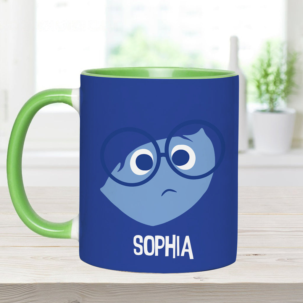 Personalized Two-Tone Accent Mug Custom Name Gift Accent Mug GradoCreations