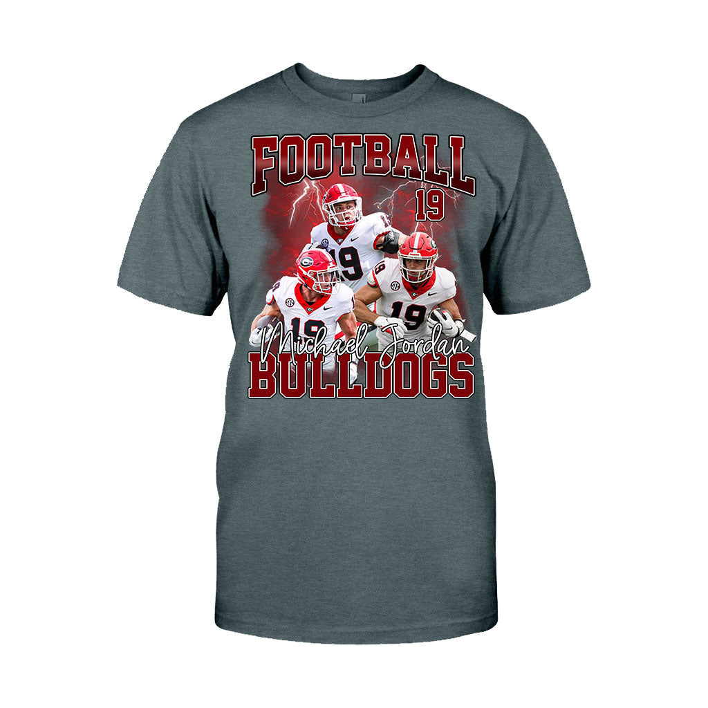 Personalized Football T-Shirt and Hoodie Custom Game Day Gift T-shirt & Hoodie GradoCreations