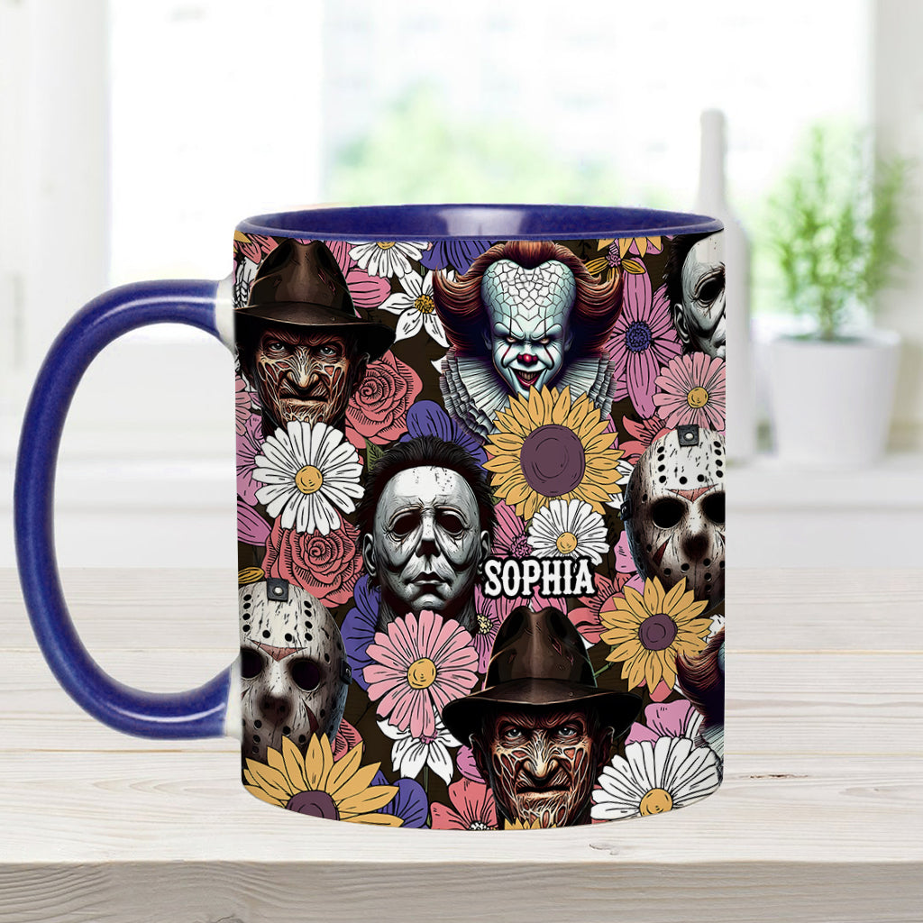 Personalized Horror Accent Mug with Custom Name for Fans Accent Mug GradoCreations