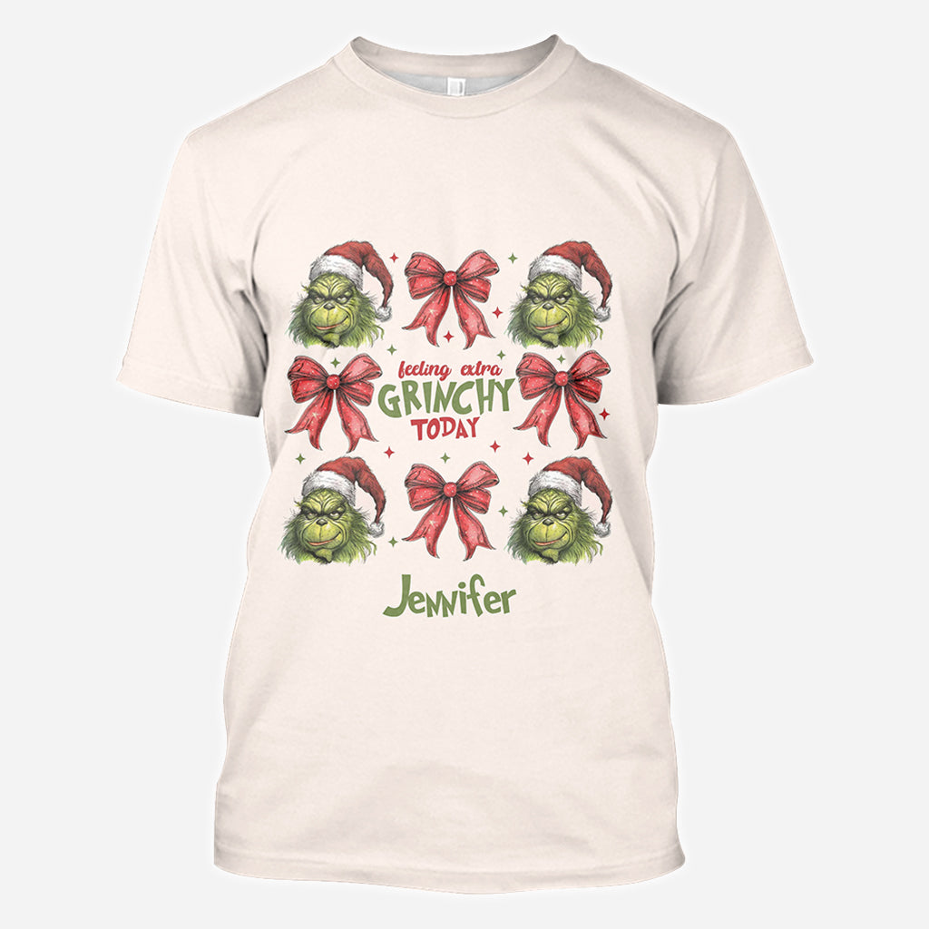 Personalized Grinch All-Over Shirt Custom Name Christmas Gift All Over Shirt GradoCreations
