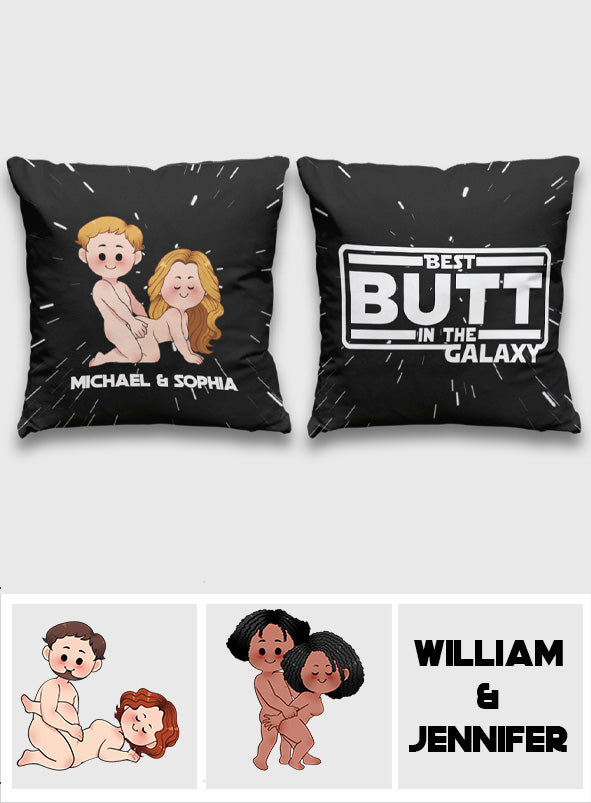 Personalized Throw Pillow Best Butt in the Galaxy Gift for Couples Throw Pillow GradoCreations