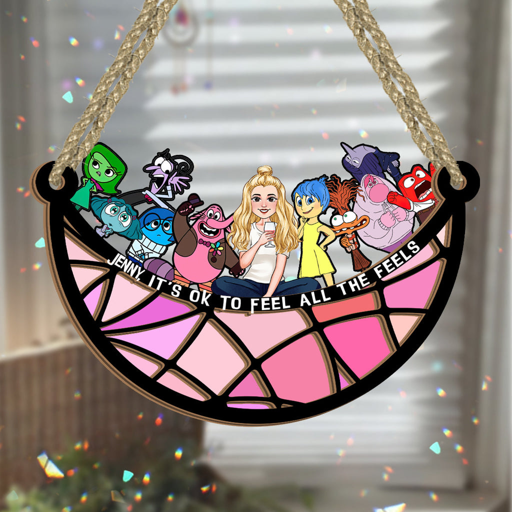 Personalized 2 Layered Suncatcher with Quotes for Home Decor Suncatcher GradoCreations
