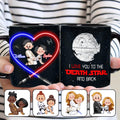 Personalized Star Wars Mug I Love You to the Death Star Gift for Couple Mug GradoCreations
